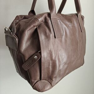 M0851 Distressed Leather Bag Crossbody EUC As New